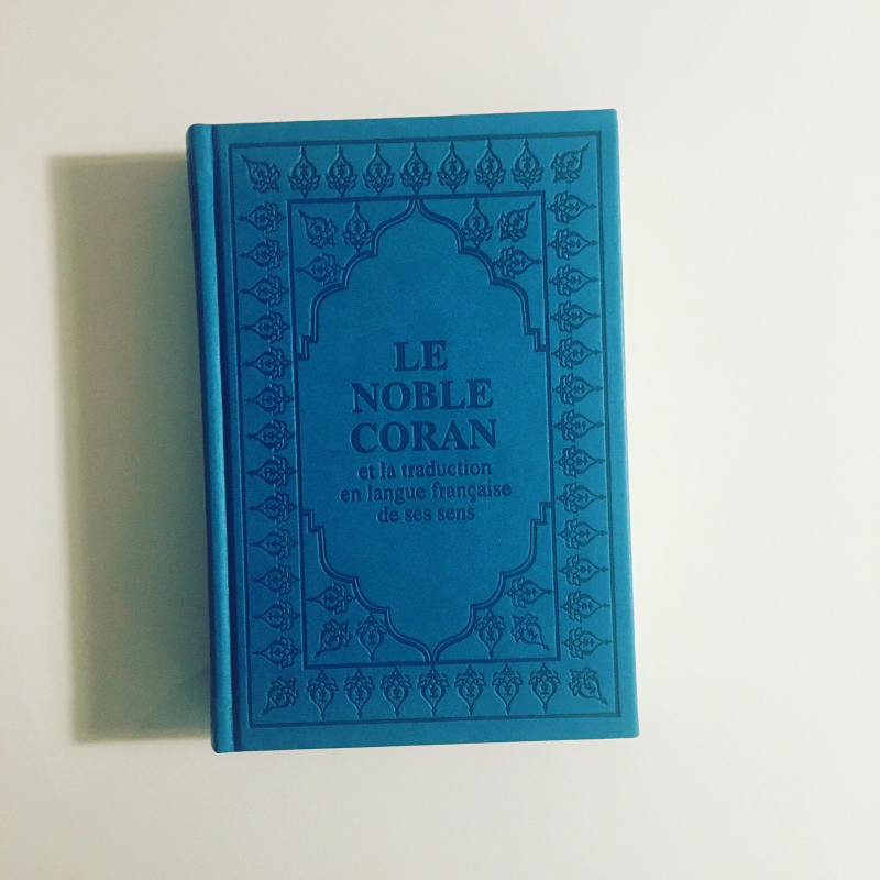 Coran Arabe / Francais " Bleue Turquoise "