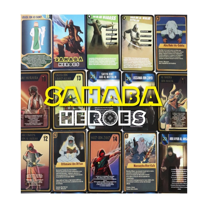 SAHABA HEROES - 4 CARTES ALÉATOIRES - CARTES À COLLECTIONNER - WIBI TRADING