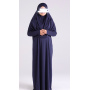 Robe de priere à enfiler hijab intégré
