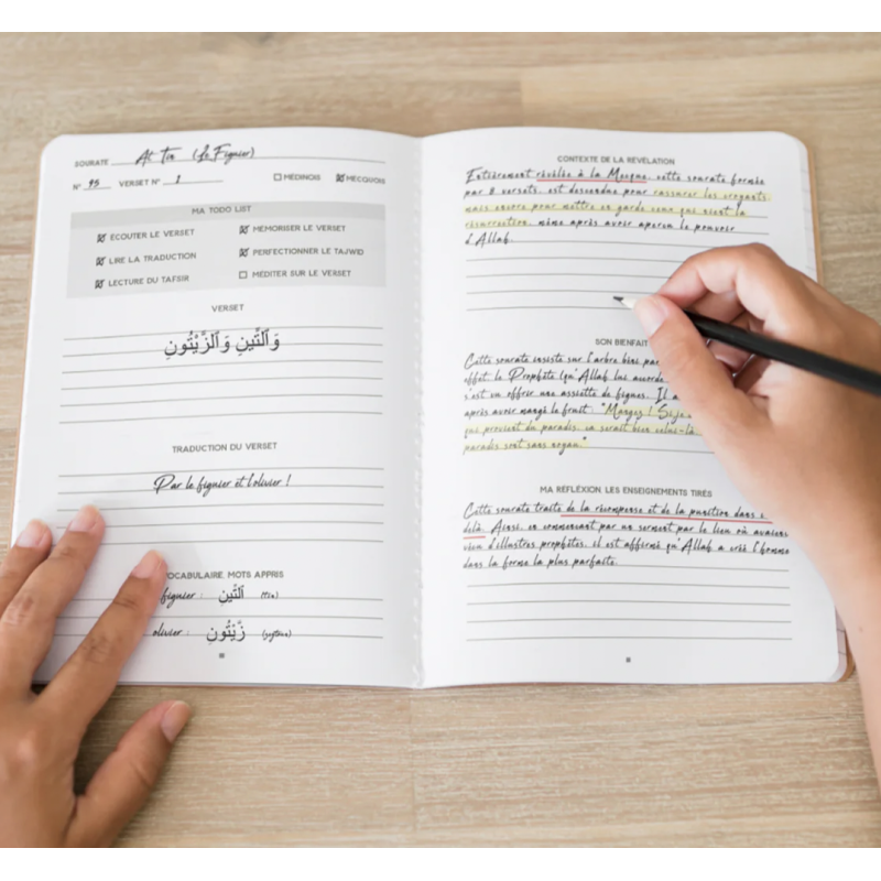 Le Coran Journal, étude par VERSET - édition Zeytoune