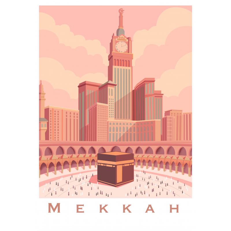 Affiche " Mekkah " - impression luxe - Al Imam
