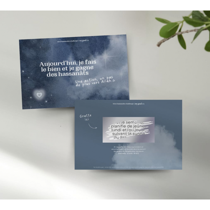30 cartes à gratter de bonnes actions islamiques - My good era