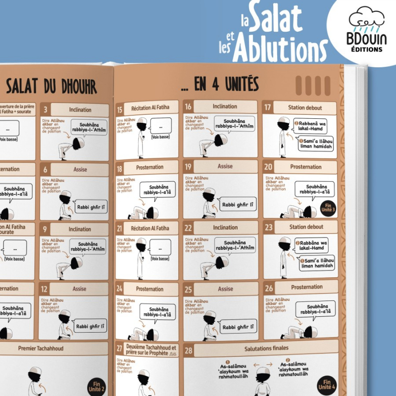 Mini guide illustré : la salat et les ablutions (garçon) - Bdouin