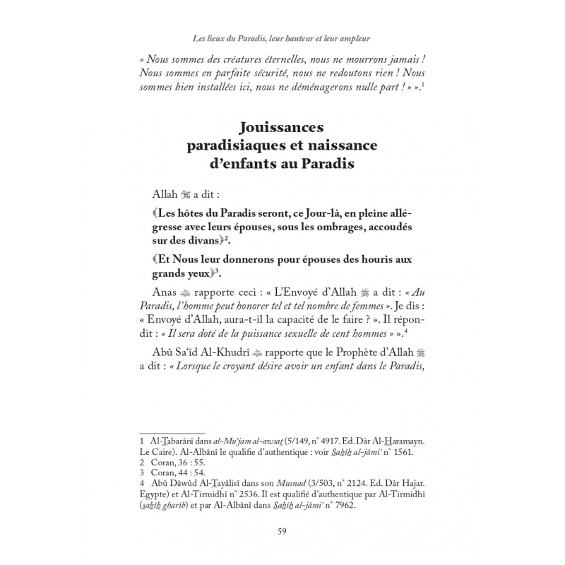 La description authentique du Paradis & ses délices - Ibn Kathir - al-hadith
