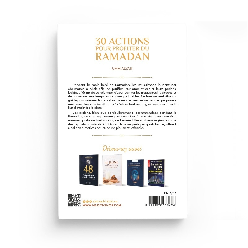 30 actions pour profiter du ramadan - Umm Alyah - al-hadîth