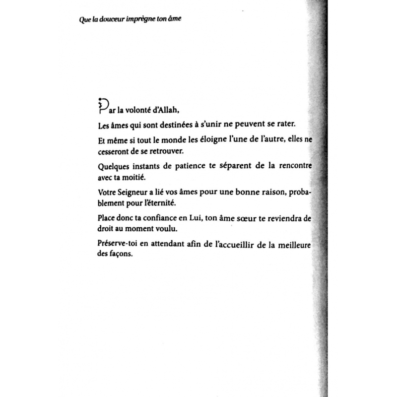 Que la douceur imprègne ton âme - Lilya B.F - Akhawates