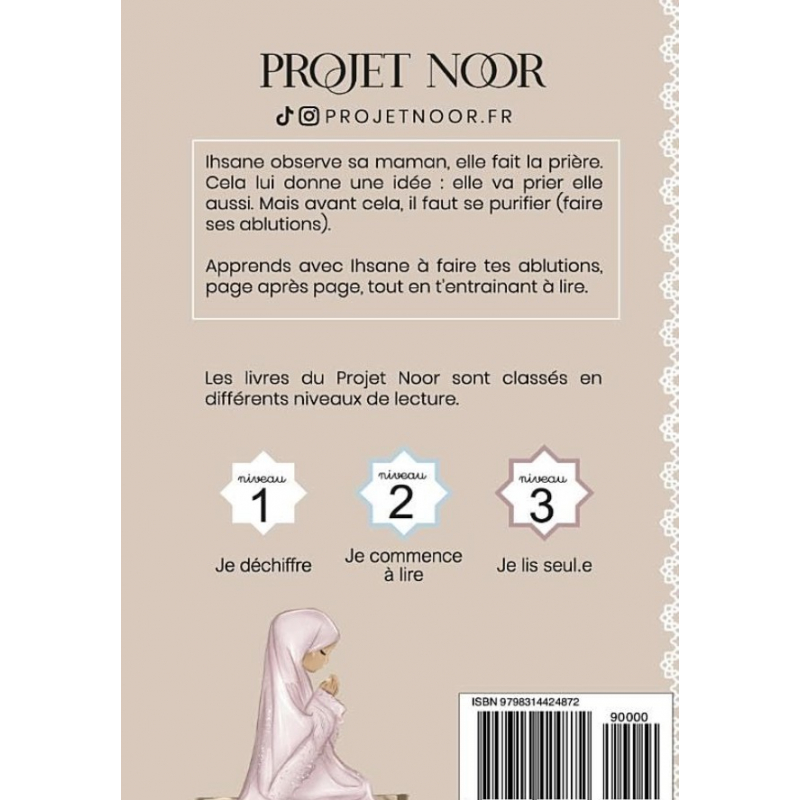 Ihsane se purifie - Apprends à faire les ablutions et à lire - Je lis avec lumière