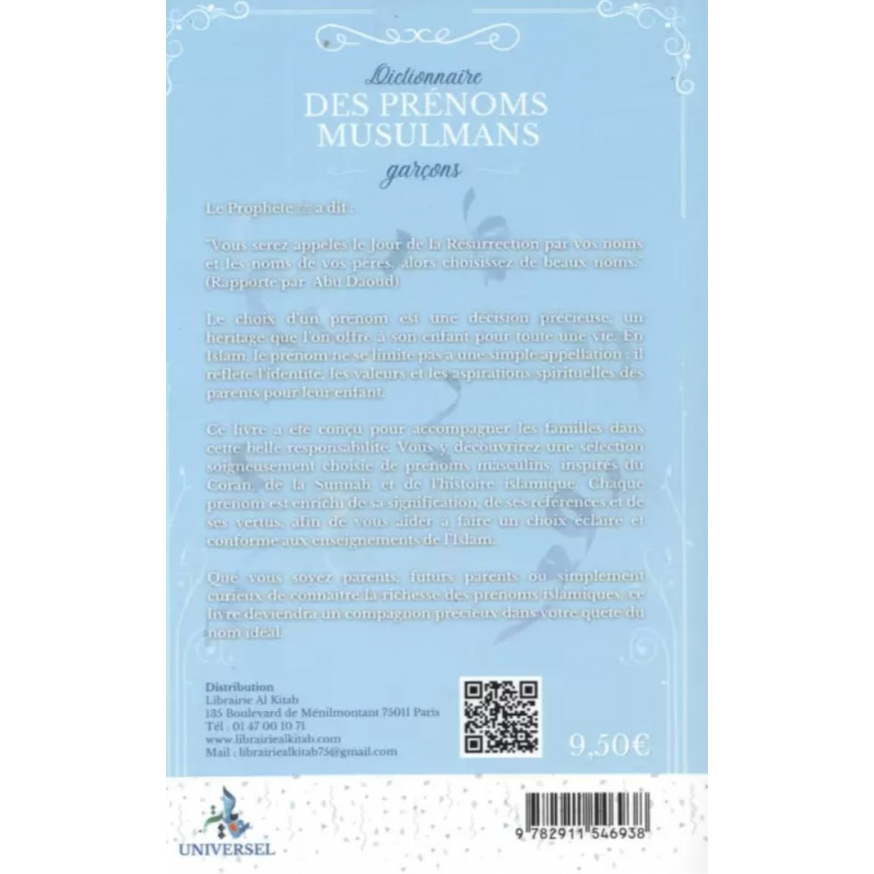 Dictionnaire des prénoms musulmans - garçons - Samira Benturki Saidi - Universel