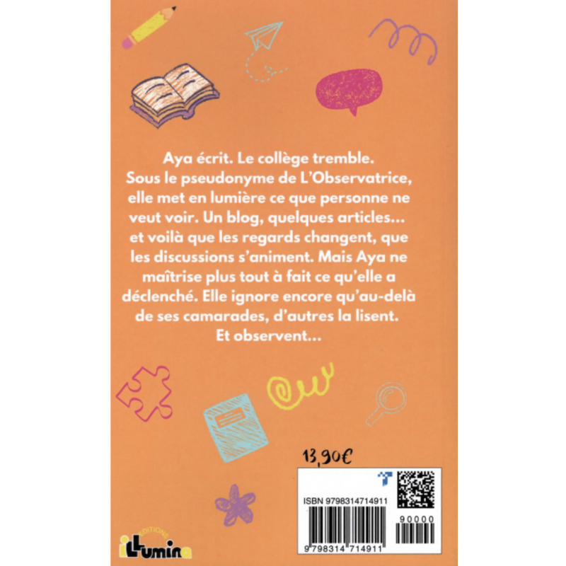 L'observatrice - Nour Siraj - Roman Jeunesse