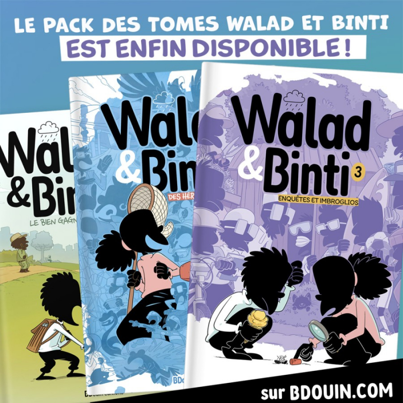 PACK 3 "WALAD ET BINTI" LES BD AU FORMAT XXL