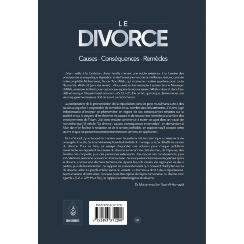 LE DIVORCE (Causes - Conséquences - Remèdes) - Muhammad Ibn Nasir Al Humayid