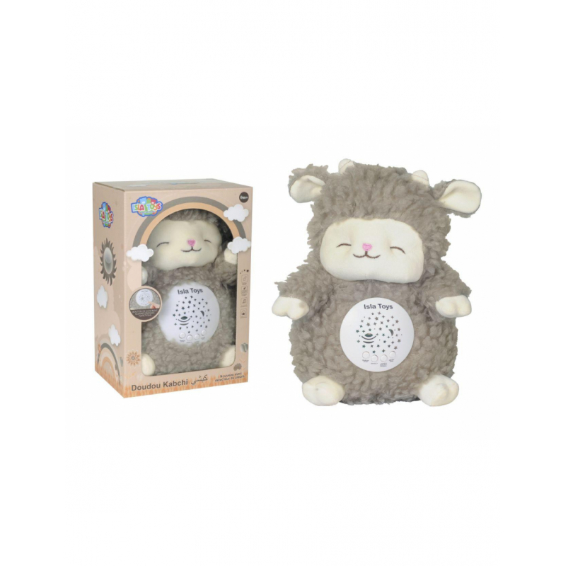 Doudou mouton beige - veilleuse bébé Coranique - IslaToys