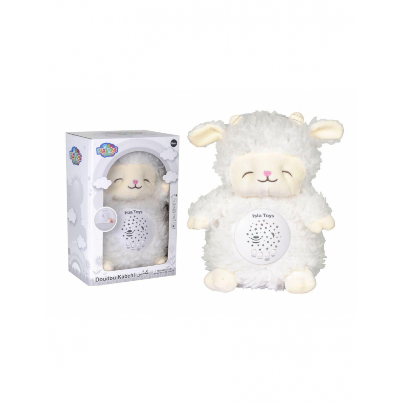 Doudou mouton beige - veilleuse bébé Coranique - IslaToys
