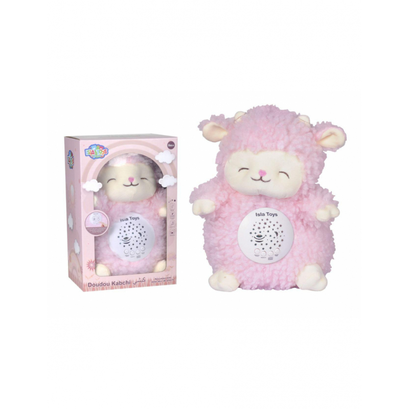Doudou mouton beige - veilleuse bébé Coranique - IslaToys