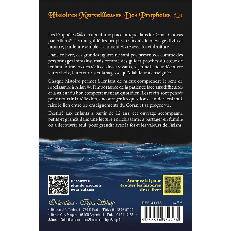 Histoires Merveilleuses des Prophètes (avec QR Code pour écouter les histoires)