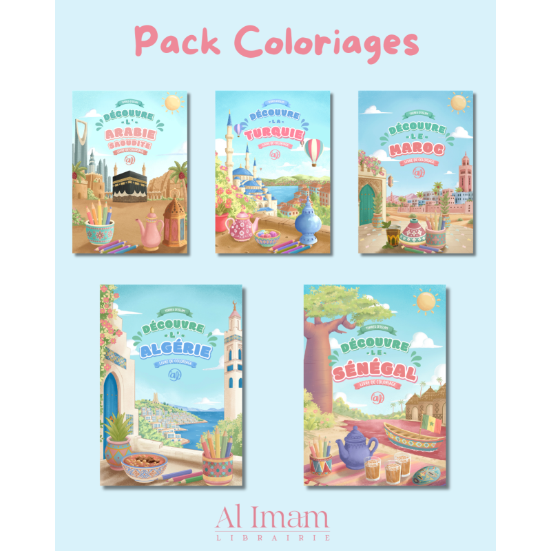 Pack Coloriages - 5 livres - Editions Al Imam