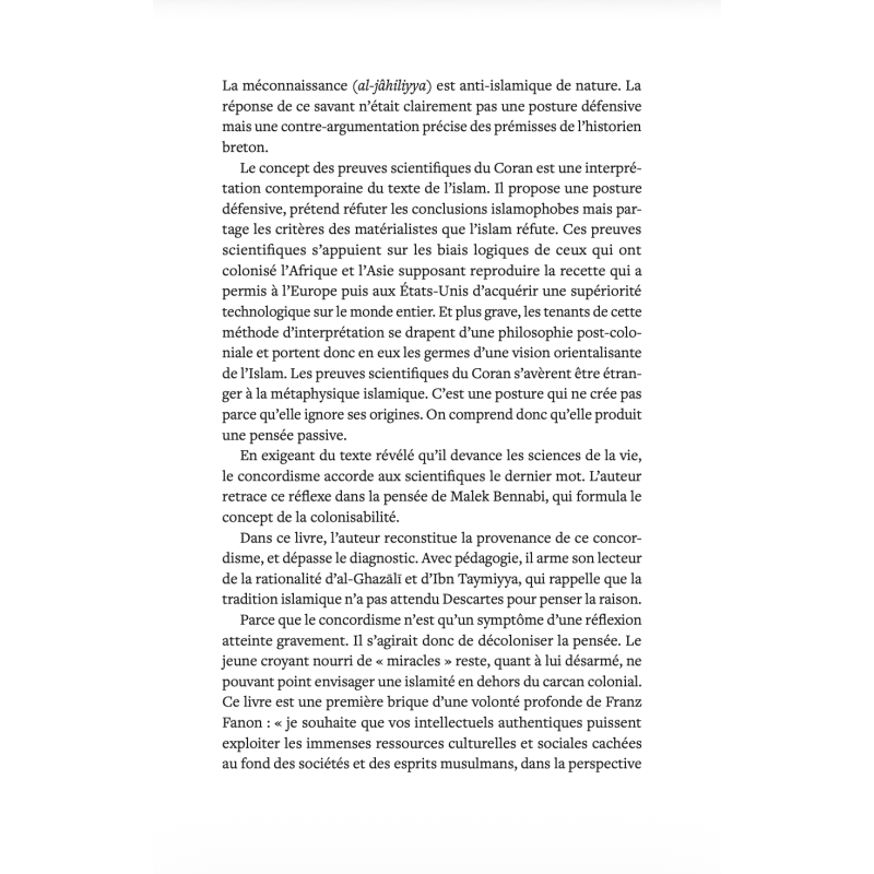 L’Obsession de la preuve – Science, Coran et cicatrice coloniale | Yacine B. Ben Nacer - Sanadpress