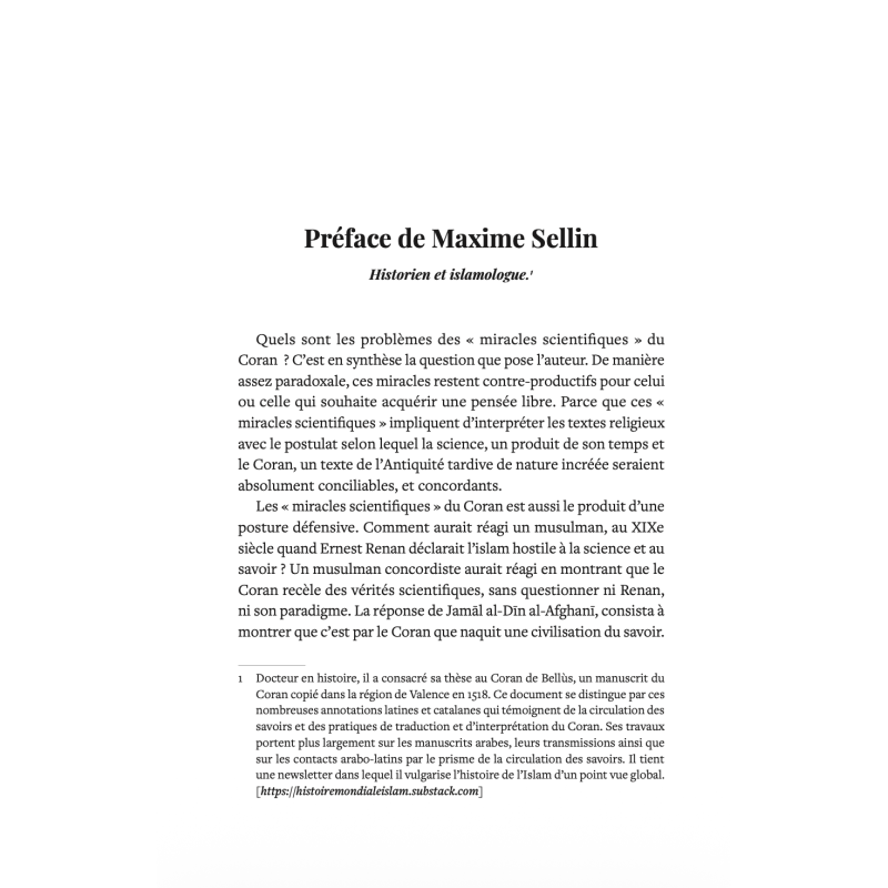 L’Obsession de la preuve – Science, Coran et cicatrice coloniale | Yacine B. Ben Nacer - Sanadpress